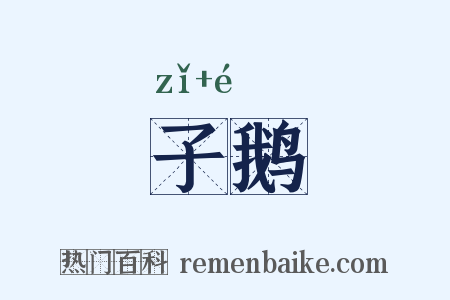 子鹅是什么意思的图片
